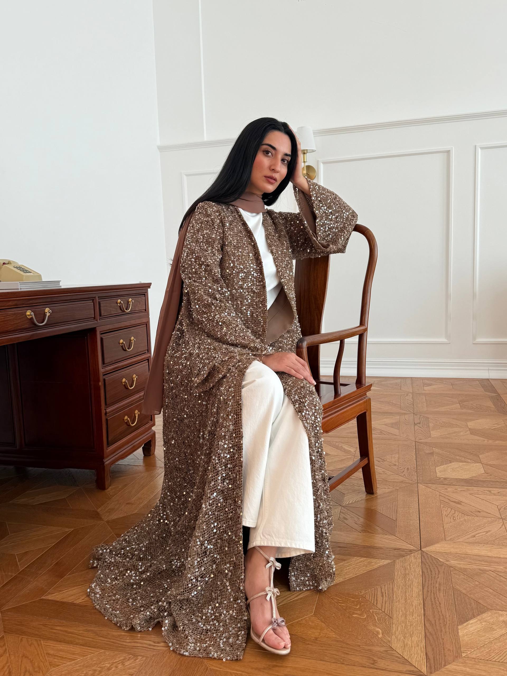 Neat polca Abaya Unknown Neat_polca_Abaya_Brown_1770722028704