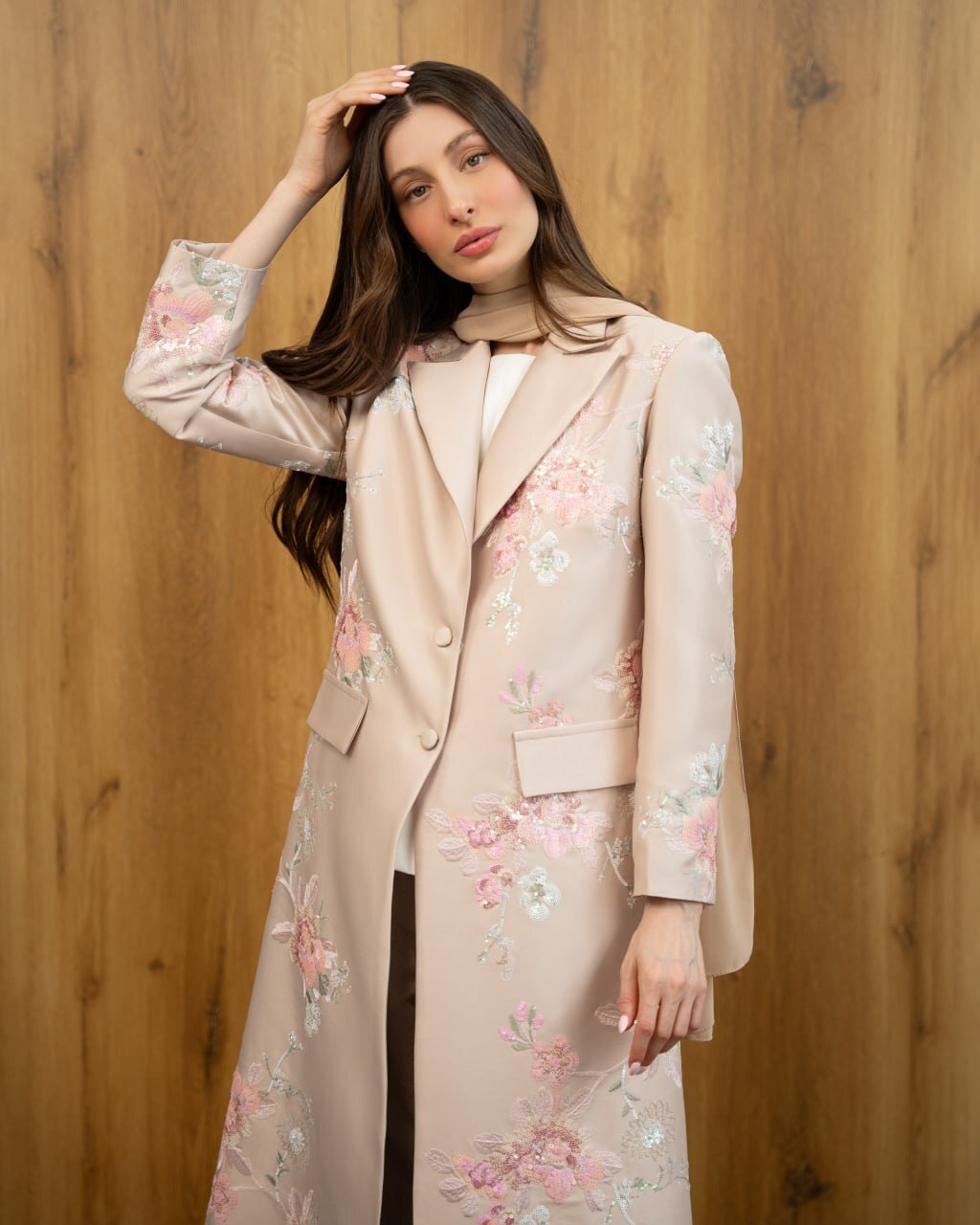 Polca Colorful Abaya F.Lounge.Mena Polca_Colorful_Abaya_Cream_1782156086168