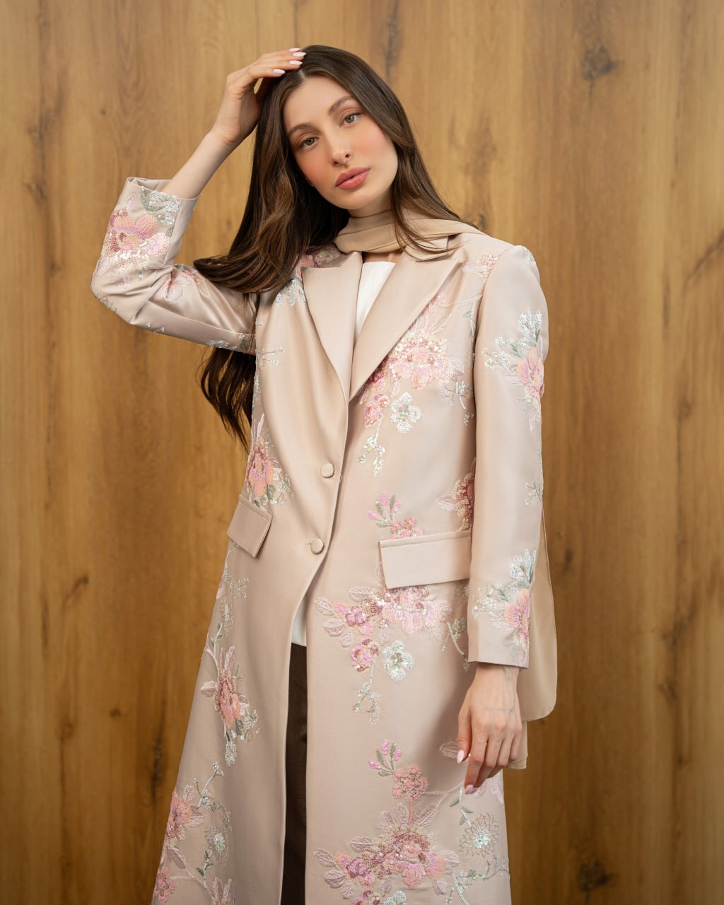Polca Colorful Abaya F.Lounge.Mena Polca_Colorful_Abaya_Cream_1782156086391