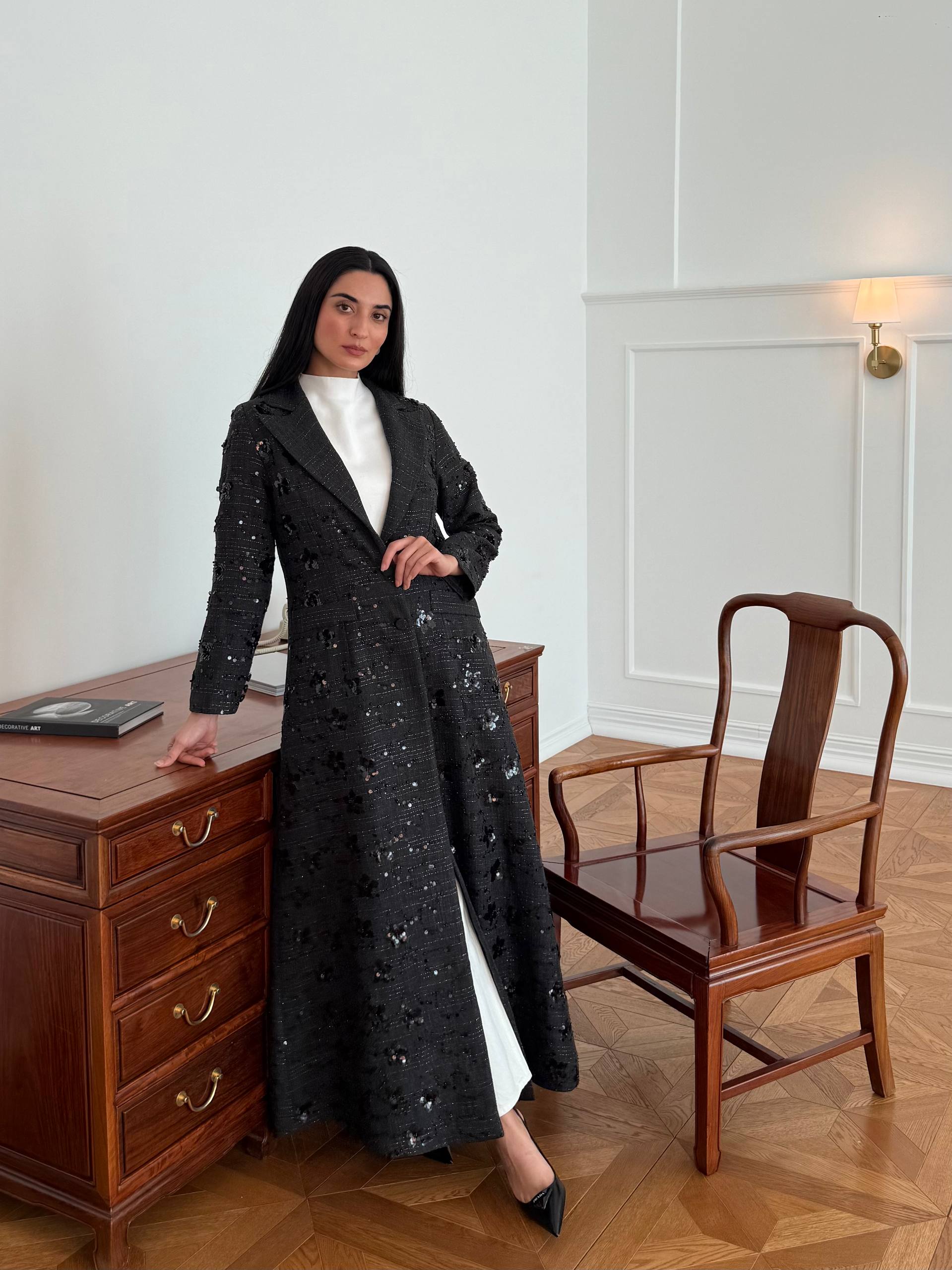 Polca Flower Abaya Unknown Polca_Flower_Abaya_Black_1771261410243