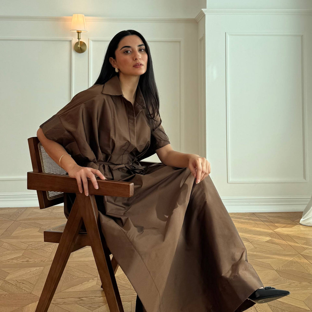 Sleeve Pleated Dress BY F.LOUNGE DUBAI