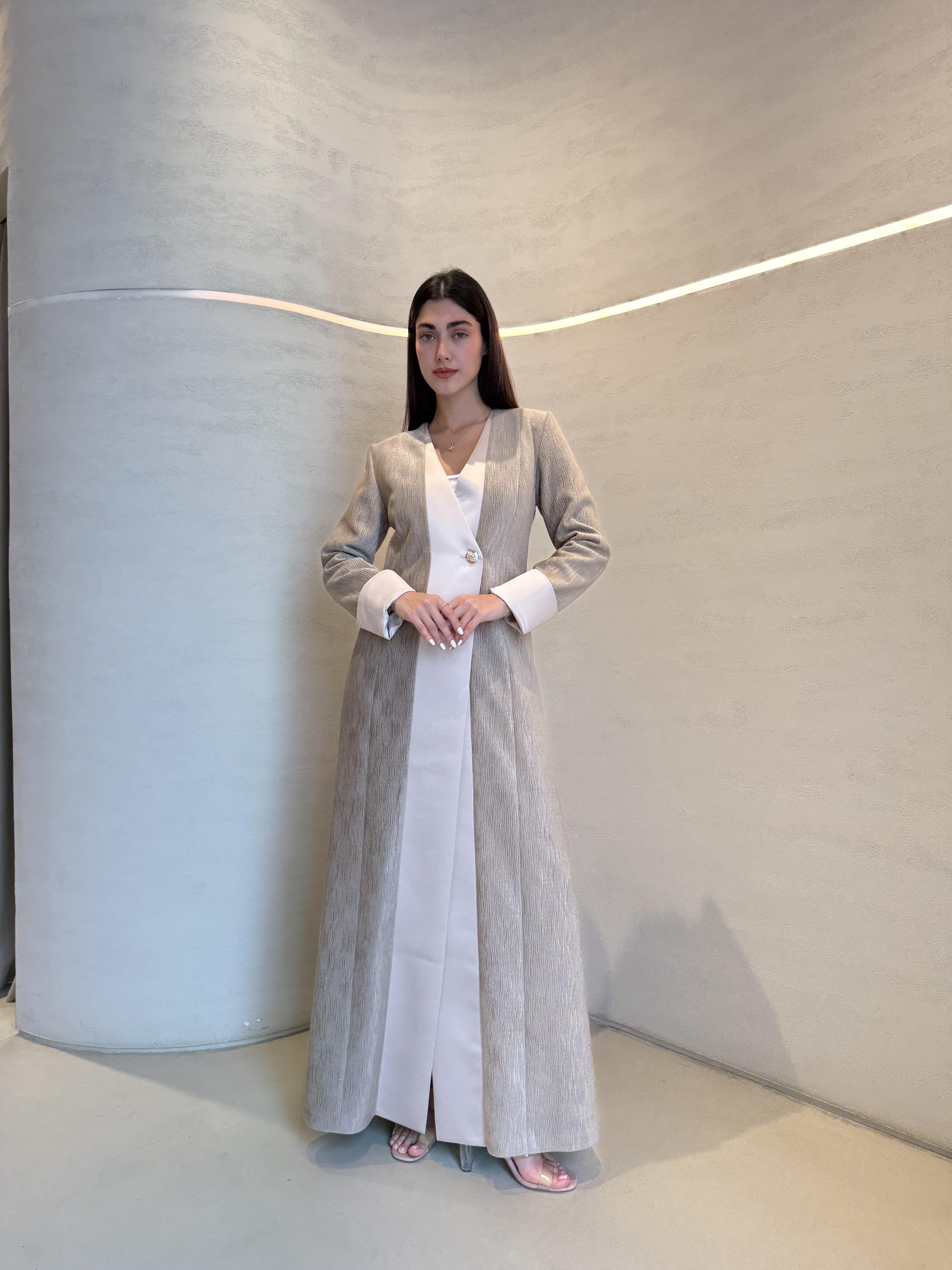 Wavy Velvet abaya F.Lounge.Mena Wavy_Velvet_abaya_Cream_1767260792418